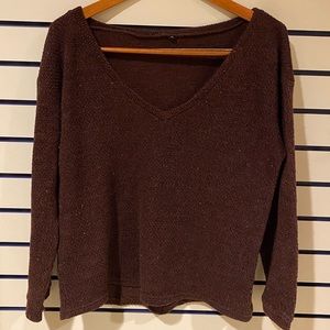 Red/brown medium V neck sweater in medium!